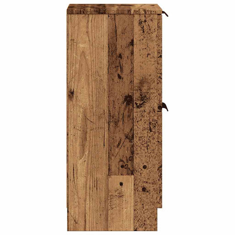 vidaXL Sideboards 2 Stk. Altholz-Optik 30x30x70 cm Holzwerkstoff