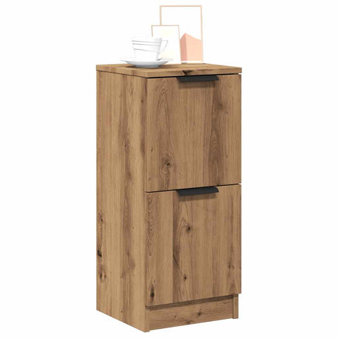 vidaXL Sideboards 2 Stk. Artisan-Eiche 30x30x70 cm Holzwerkstoff