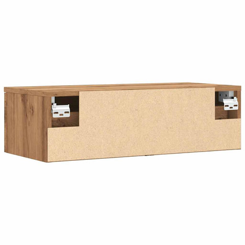 vidaXL Wandschrank Altholz-Optik 68x30x20 cm Holzwerkstoff