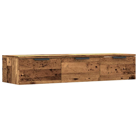 vidaXL Wandschrank Altholz-Optik 102x30x20 cm Holzwerkstoff