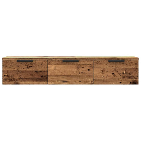 vidaXL Wandschrank Altholz-Optik 102x30x20 cm Holzwerkstoff