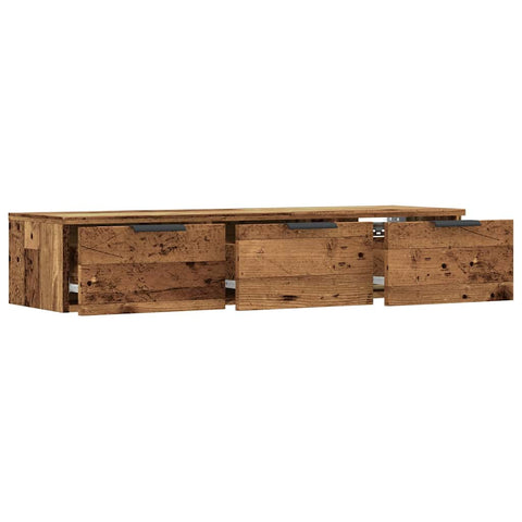 vidaXL Wandschrank Altholz-Optik 102x30x20 cm Holzwerkstoff