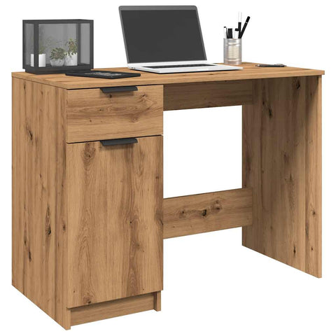 vidaXL Schreibtisch Artisan-Eiche 100x50x75 cm Holzwerkstoff