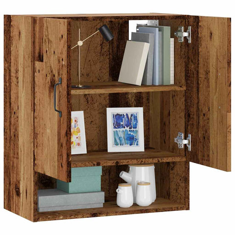 vidaXL Wandschrank Altholz-Optik 60x31x70 cm Holzwerkstoff