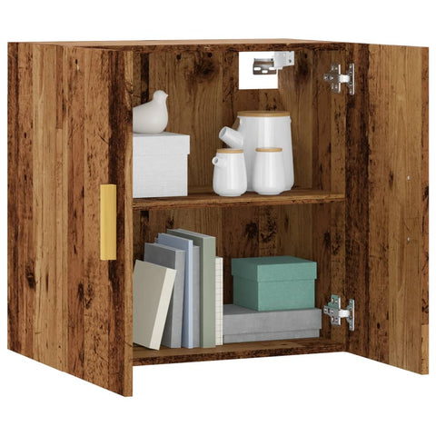 vidaXL Wandschrank Altholz-Optik 60x31x60 cm Holzwerkstoff