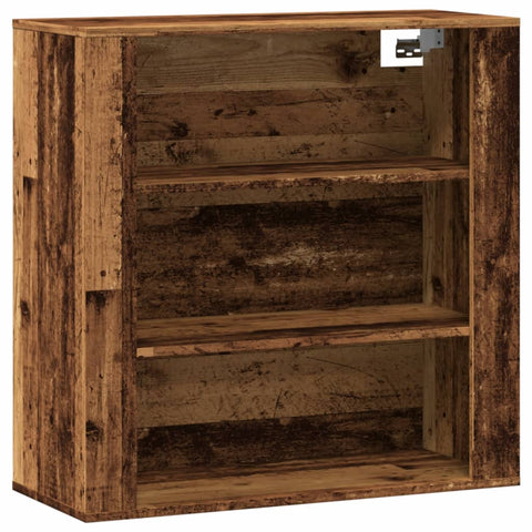 vidaXL Wandschrank Altholz-Optik 80x33x80 cm Holzwerkstoff