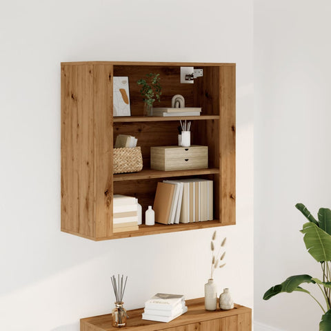 vidaXL Wandschrank Artisan-Eiche 80x33x80 cm Holzwerkstoff