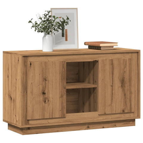 vidaXL Sideboard Artisan-Eiche 102x35x60 cm Holzwerkstoff