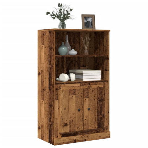 vidaXL Highboard Altholz-Optik 60x35,5x103,5 cm Holzwerkstoff