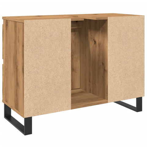 vidaXL Waschbeckenunterschrank Artisan-Eiche 80x33x60 cm Holzwerkstoff