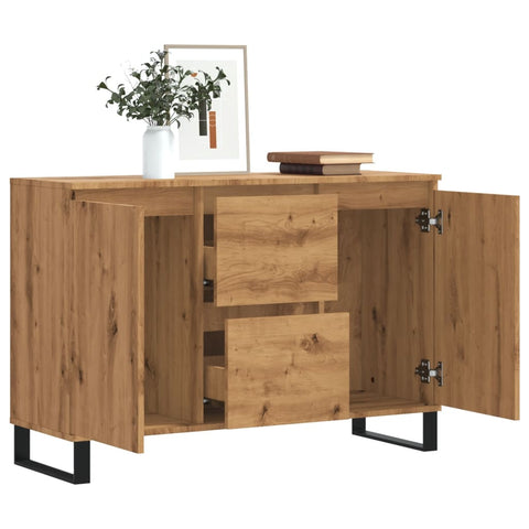 vidaXL Sideboard Artisan-Eiche 104x35x70 cm Holzwerkstoff