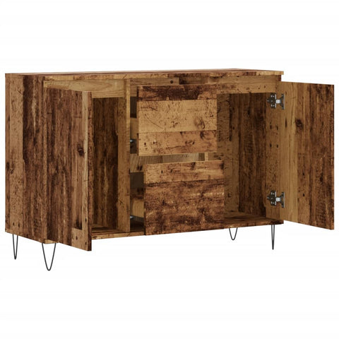 vidaXL Sideboard Altholz-Optik 104x35x70 cm Holzwerkstoff