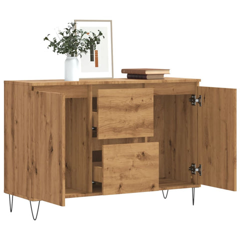 vidaXL Sideboard Artisan-Eiche 104x35x70 cm Holzwerkstoff