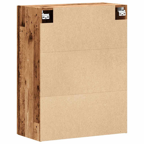 vidaXL Wandschrank Altholz-Optik 69,5x34x90 cm