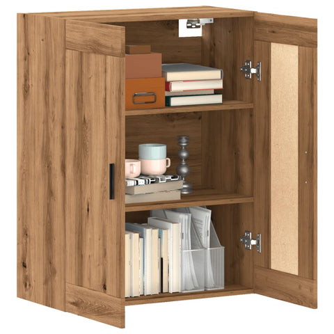 vidaXL Wandschrank Artisan-Eiche 69,5x34x90 cm Holzwerkstoff