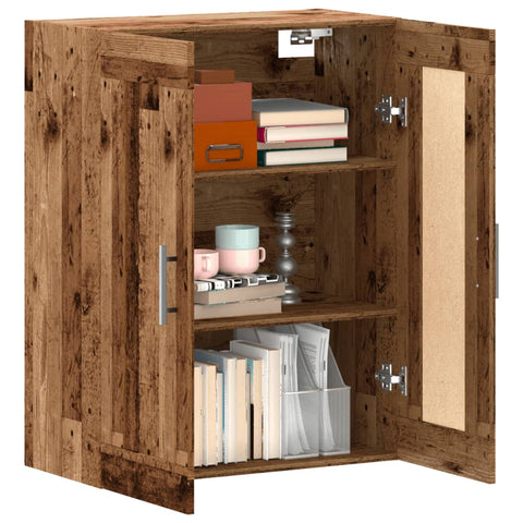 vidaXL Wandschrank Altholz-Optik 69,5x34x90 cm Holzwerkstoff