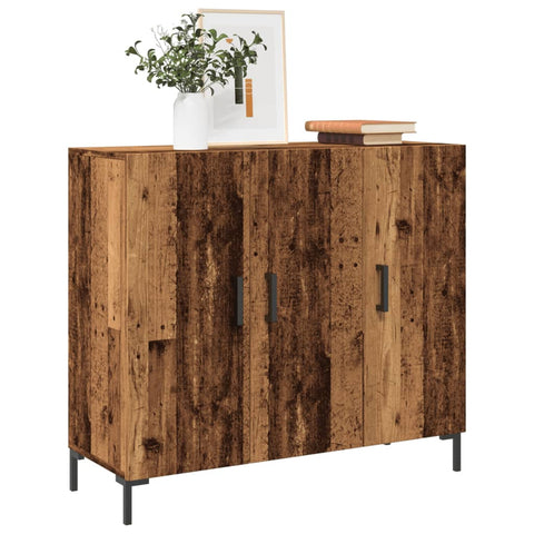 vidaXL Sideboard Altholz-Optik 90x34x80 cm Holzwerkstoff