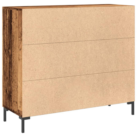 vidaXL Sideboard Altholz-Optik 90x34x80 cm Holzwerkstoff