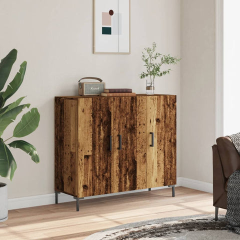 vidaXL Sideboard Altholz-Optik 90x34x80 cm Holzwerkstoff