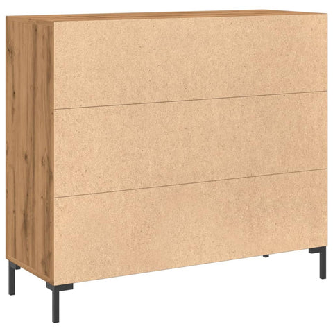 vidaXL Sideboard Artisan-Eiche 90x34x80 cm Holzwerkstoff