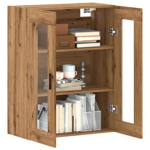 vidaXL Wandschrank Artisan-Eiche 69,5x34x90 cm