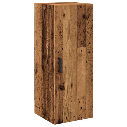 vidaXL Wandschrank Altholz-Optik 34,5x34x90 cm Holzwerkstoff