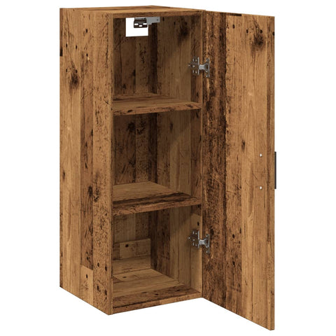 vidaXL Wandschrank Altholz-Optik 34,5x34x90 cm Holzwerkstoff