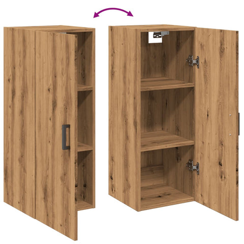 vidaXL Wandschrank Artisan-Eiche 34,5x34x90 cm Holzwerkstoff