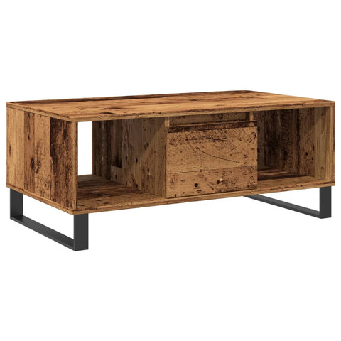 vidaXL Couchtisch Altholz-Optik 90x50x36,5 cm Holzwerkstoff