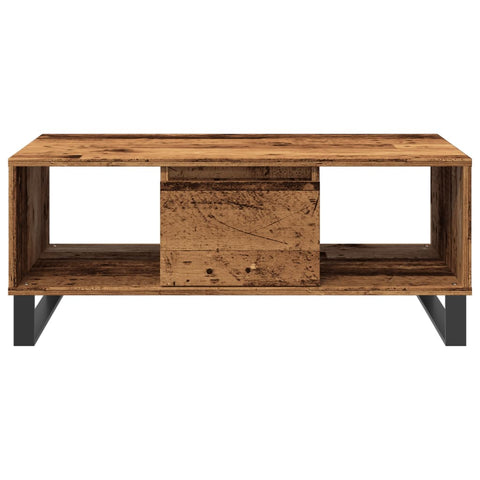 vidaXL Couchtisch Altholz-Optik 90x50x36,5 cm Holzwerkstoff