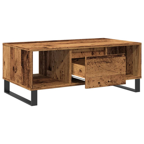 vidaXL Couchtisch Altholz-Optik 90x50x36,5 cm Holzwerkstoff