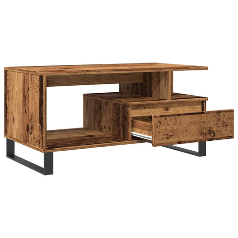 vidaXL Couchtisch Altholz-Optik 90x49x45 cm Holzwerkstoff