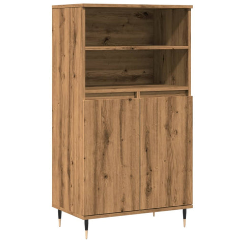 vidaXL Highboard Artisan-Eiche 60x36x110 cm Holzwerkstoff