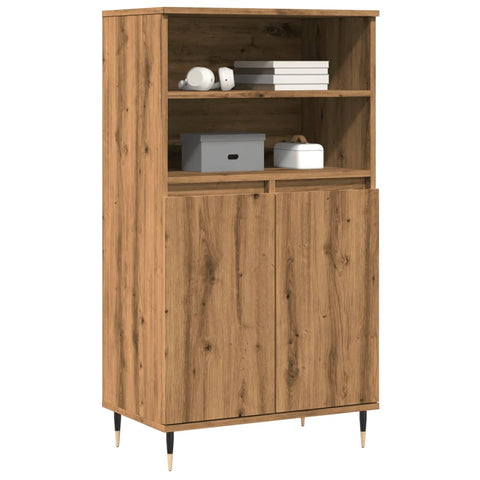 vidaXL Highboard Artisan-Eiche 60x36x110 cm Holzwerkstoff