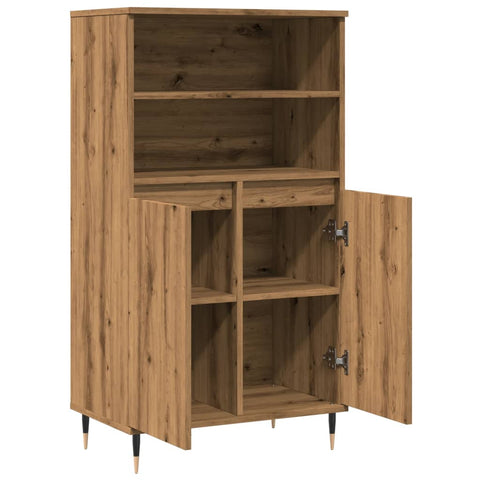 vidaXL Highboard Artisan-Eiche 60x36x110 cm Holzwerkstoff