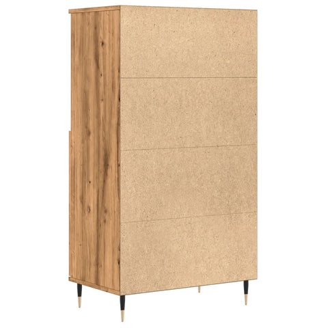 vidaXL Highboard Artisan-Eiche 60x36x110 cm Holzwerkstoff