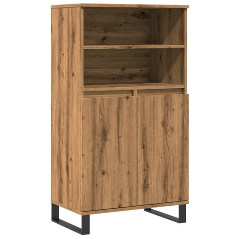 vidaXL Highboard Artisan-Eiche 60x36x110 cm Holzwerkstoff