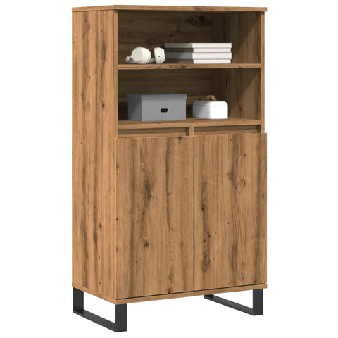 vidaXL Highboard Artisan-Eiche 60x36x110 cm Holzwerkstoff