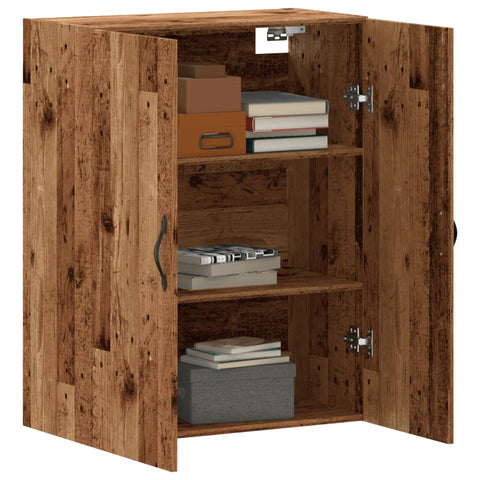 vidaXL Wandschrank Altholz-Optik 69,5x34x90 cm Holzwerkstoff