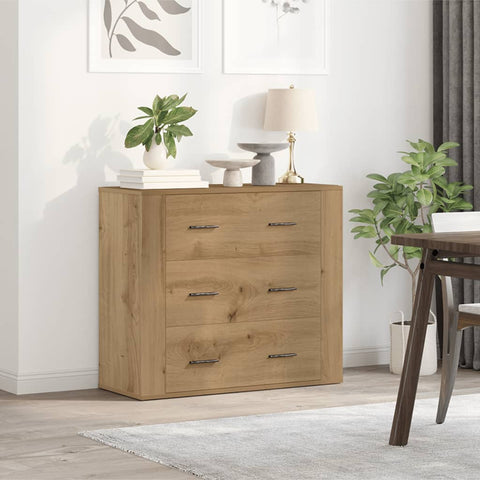 vidaXL Sideboard Artisan-Eiche 80x33x70 cm Holzwerkstoff