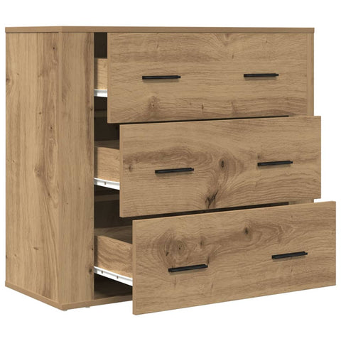 vidaXL Sideboard Artisan-Eiche 80x33x70 cm Holzwerkstoff