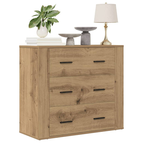 vidaXL Sideboard Artisan-Eiche 80x33x70 cm Holzwerkstoff