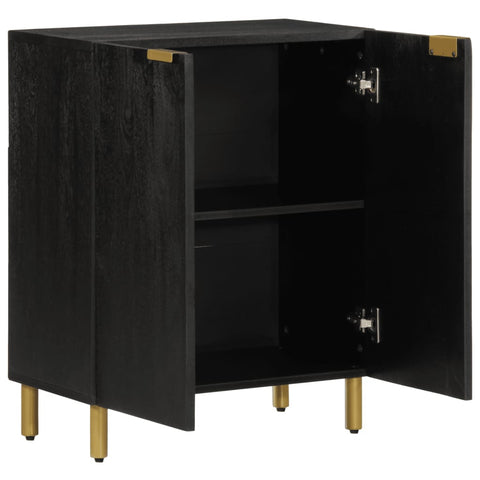 vidaXL Sideboard Schwarz 60x33x75 cm Holzwerkstoff