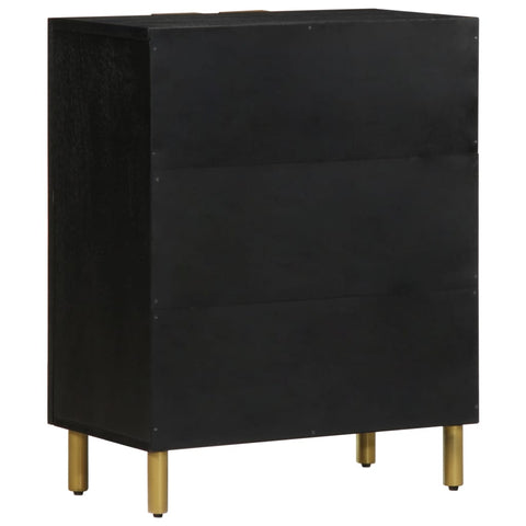 vidaXL Sideboard Schwarz 60x33x75 cm Holzwerkstoff