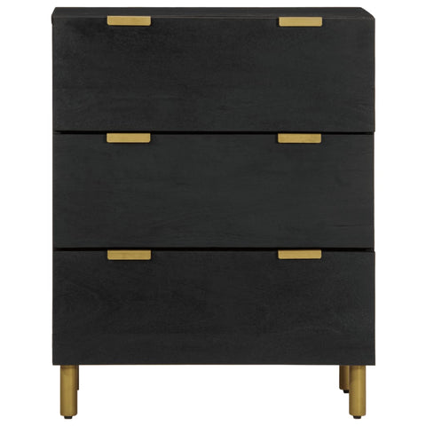 vidaXL Sideboard Schwarz 60x33x75 cm Holzwerkstoff