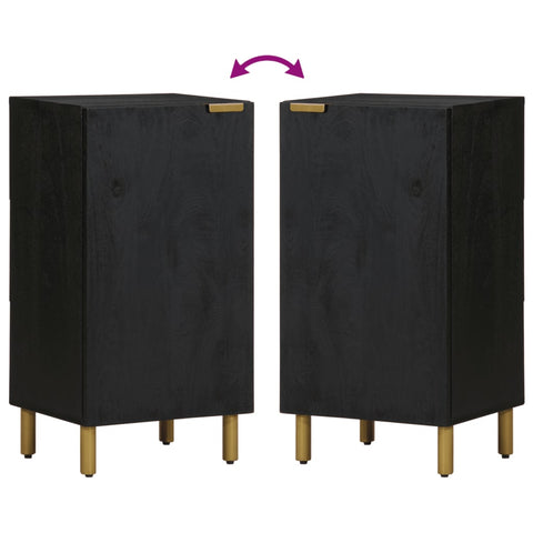 vidaXL Sideboard Schwarz 40x33x75 cm Holzwerkstoff