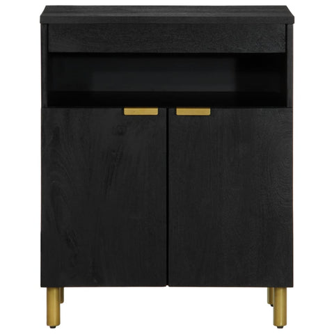 vidaXL Sideboard Schwarz 60x33x75 cm Holzwerkstoff