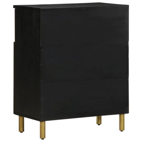 vidaXL Sideboard Schwarz 60x33x75 cm Holzwerkstoff