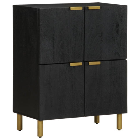 vidaXL Sideboard Schwarz 60x33x75 cm Holzwerkstoff