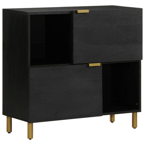 vidaXL Sideboard Schwarz 80x33x75 cm Holzwerkstoff